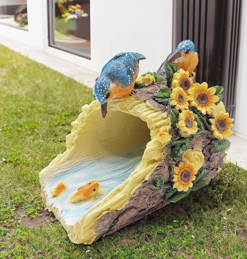 Euiroet Hummingbird Gutter Extender Diverter, Decorative Downspout Extensions, Splash Block, Eco-Friendly Resin, 3"x4" Downspouts, Unique Garden Statue Ornament, Ideal Outdoor Decor Gift - Image 5